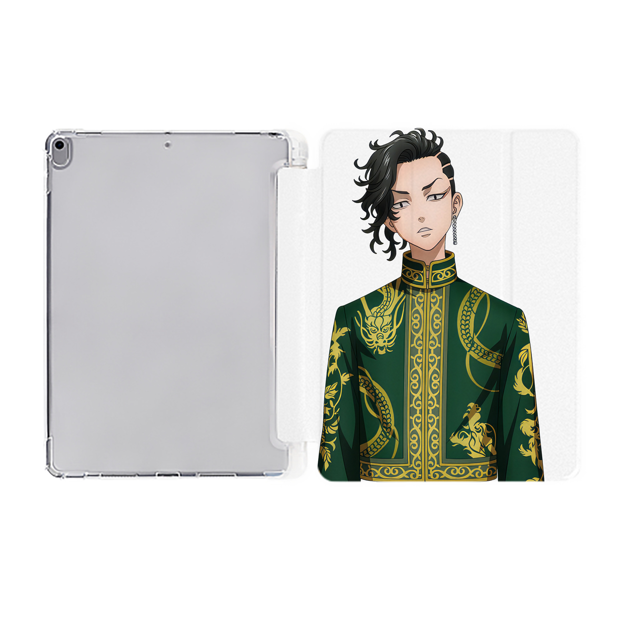 （画像用） 東京リベンジャーズ Tokyo Revengers IPad ケース ペン収納付き 三つ折りスタンド PUレザー×シリコン 対応機種9.5/10.5/10.9インチ